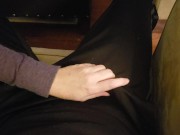 rubbing cock through pants