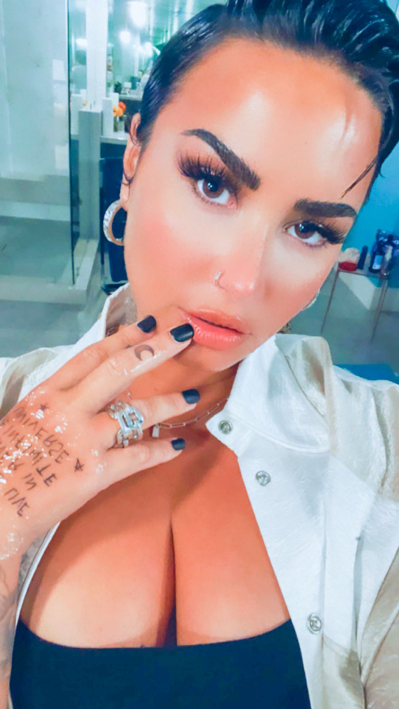 callum dudley recommends demi lovato tits pic