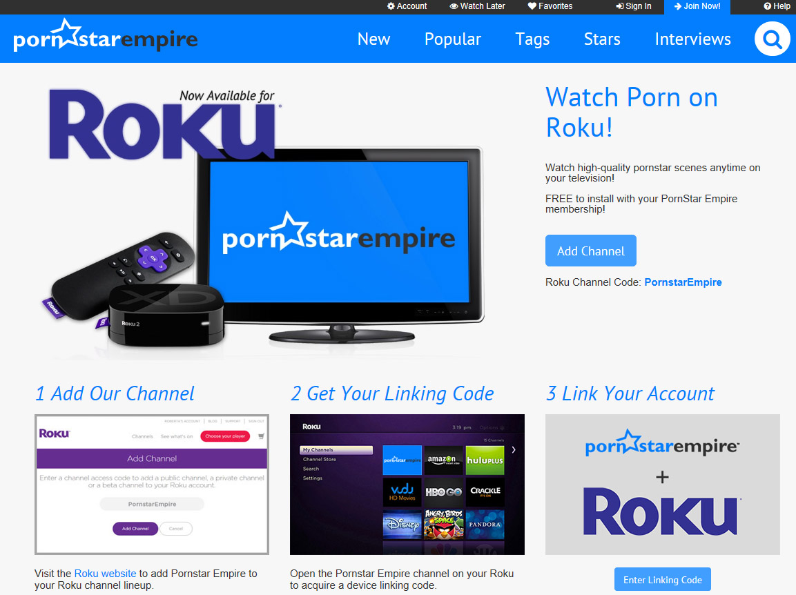 andrew tkachuk recommends Porn Channels On Roku