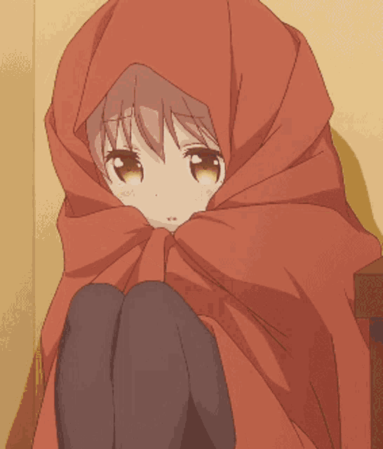 Best of Anime girl hiding gif