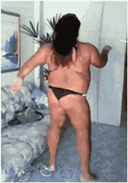 guy dancing in thong