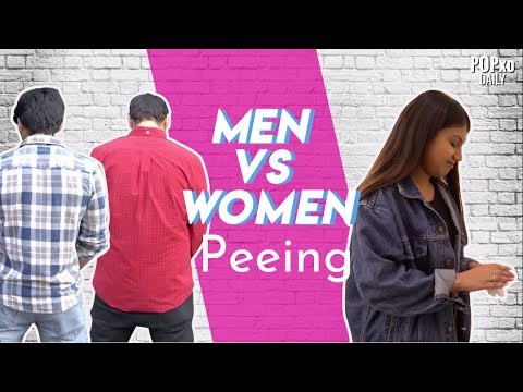 guys peeing in girls