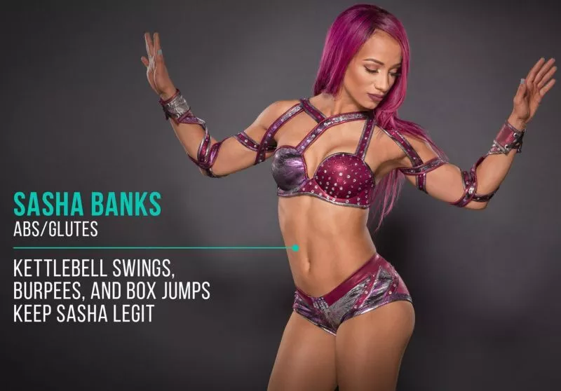 Best of Sasha banks abs